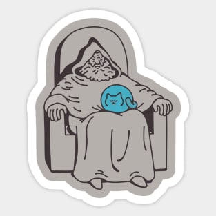 Pondering My Cat Sticker